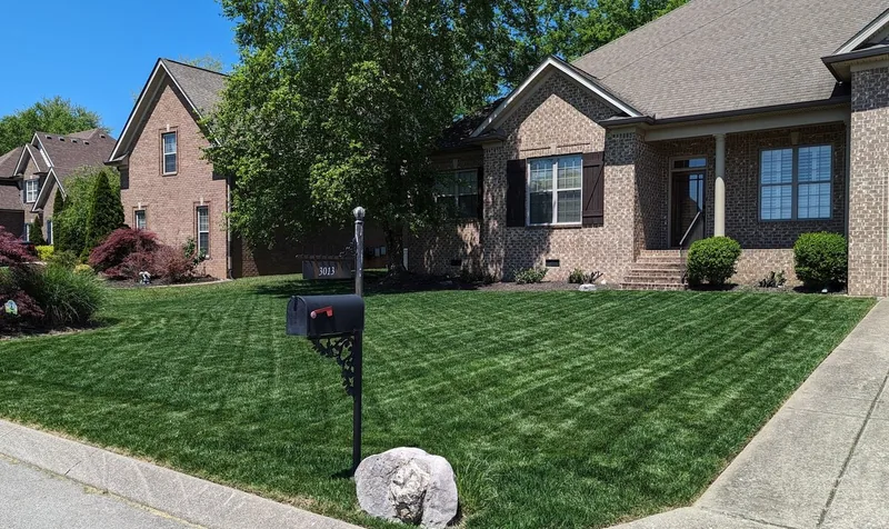 Thompson Station lawn maintained by Mr. Lawn Care